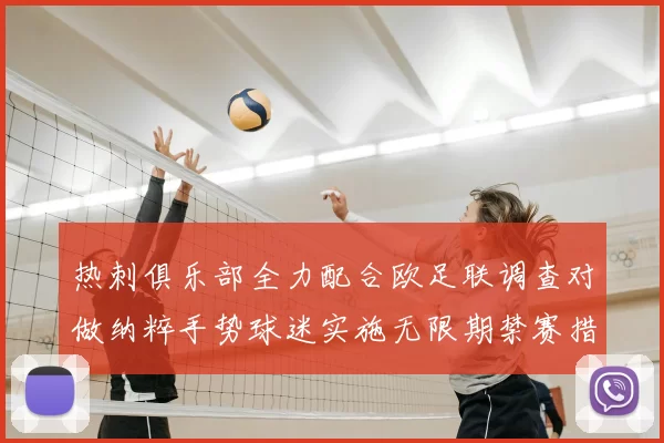 热刺俱乐部全力配合欧足联调查对做纳粹手势球迷实施无限期禁赛措施
