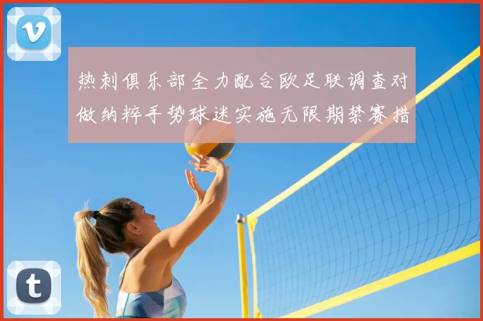 热刺俱乐部全力配合欧足联调查对做纳粹手势球迷实施无限期禁赛措施