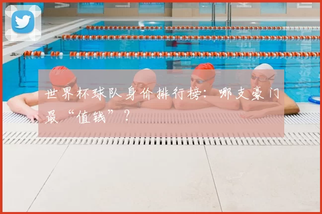 世界杯球队身价排行榜:哪支豪门最“值钱”?